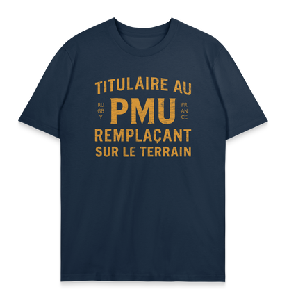 T-shirt Rugby – Titulaire au PMU remplaçant sur le terrain