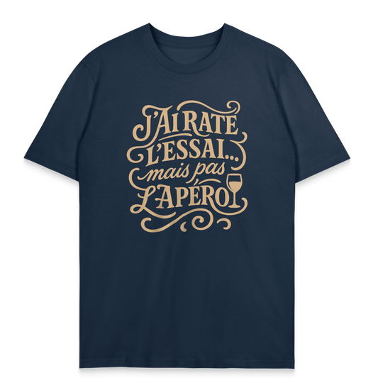 T-shirt Rugby Drôle – J’ai Raté l’Essai mais Pas l’Apéro