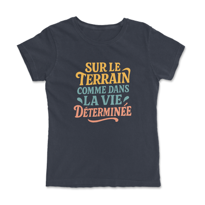 T-shirt Rugby Femme – Déterminée sur le Terrain et dans la Vie
