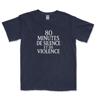 T-shirt Rugby – 80 Minutes de Silence et de Violence