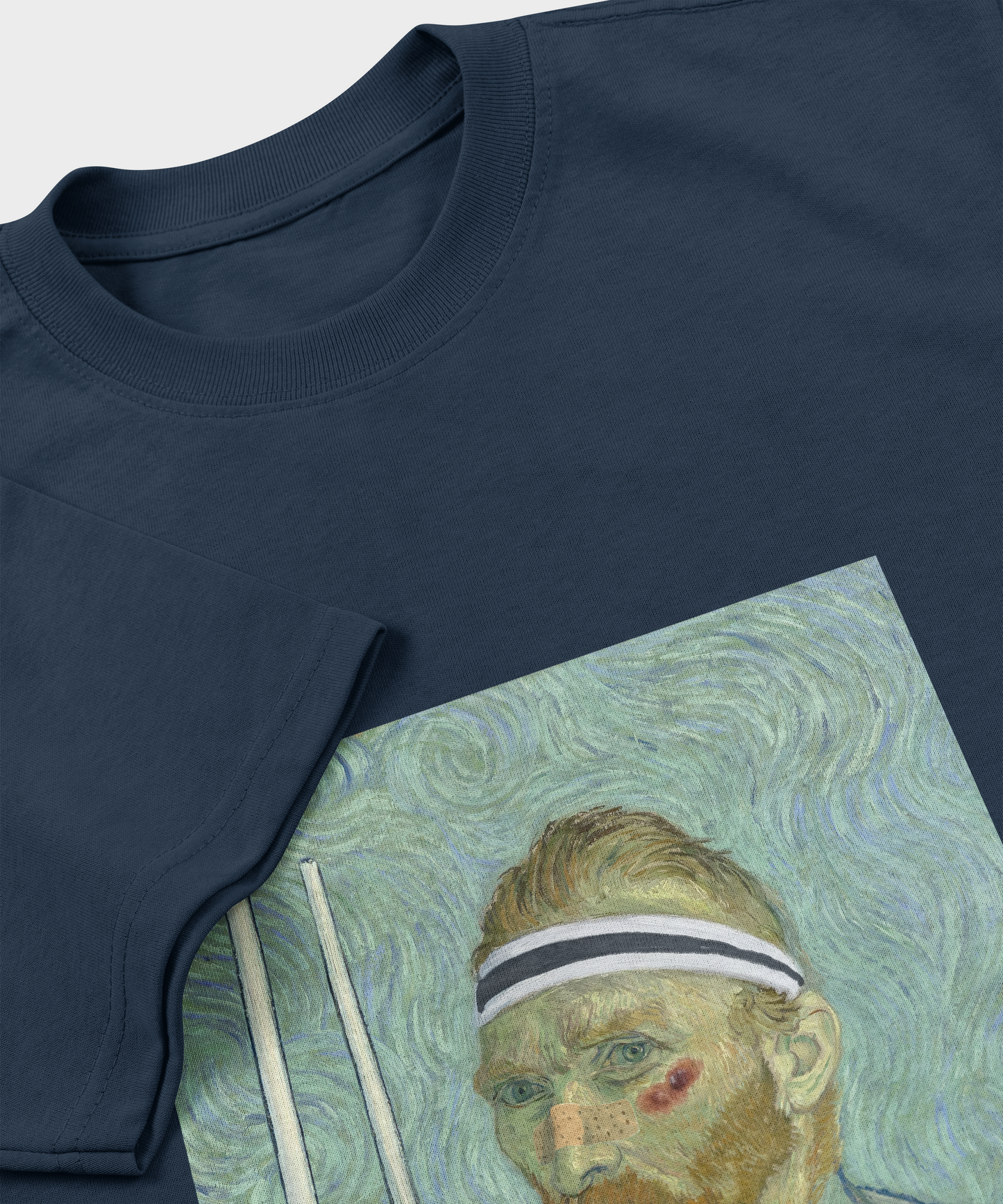 Künstlerisches Rugby-T-Shirt – Rugby-Spieler-Porträt 
