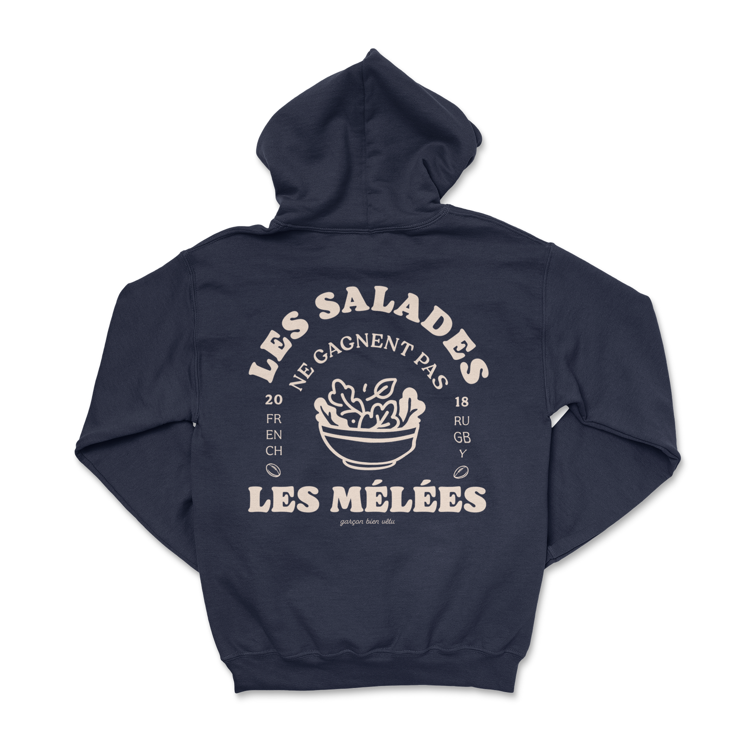 Hoodie Rugby – Les salades ne gagnent pas les mêlées
