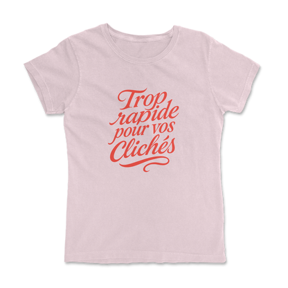 T-shirt Rugby Femme – Trop Rapide pour vos Clichés