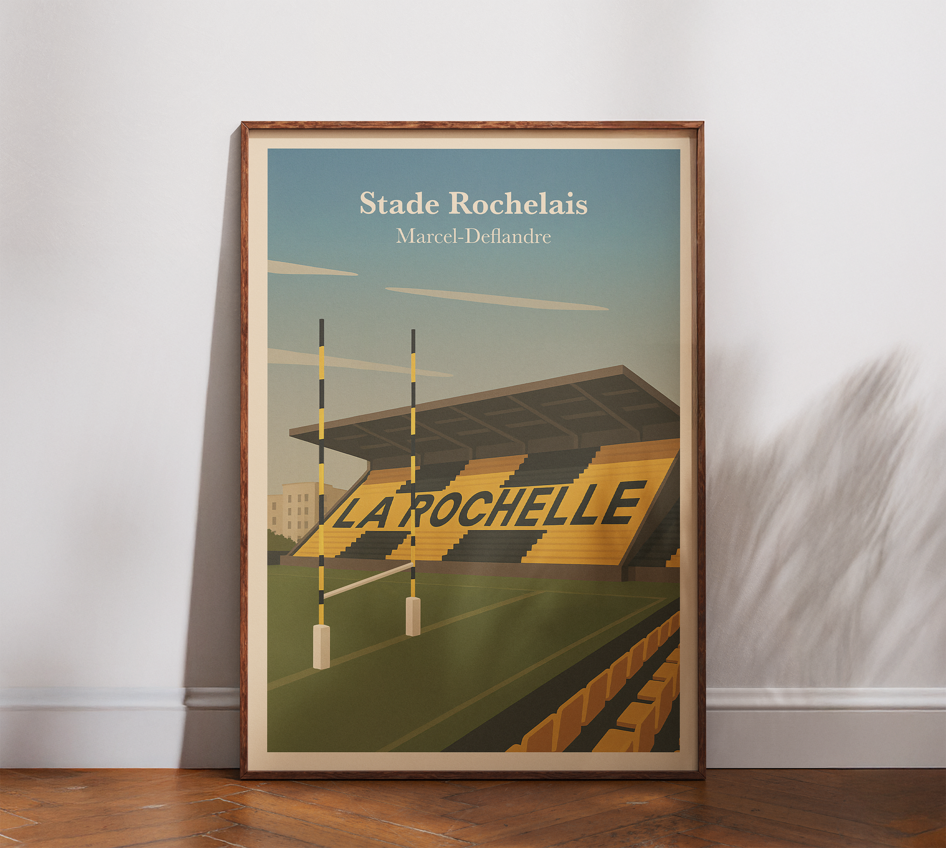 Affiche Stade Rochelais – Stade Marcel-Deflandre-Garçon bien vêtu