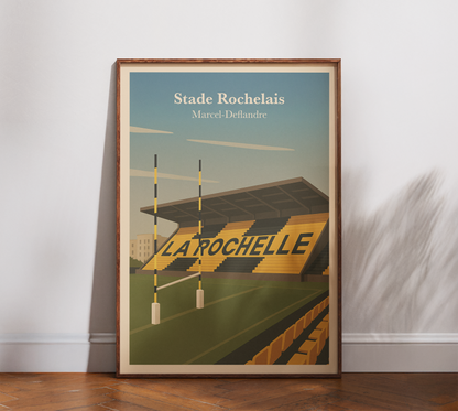 Affiche Stade Rochelais – Stade Marcel-Deflandre-Garçon bien vêtu