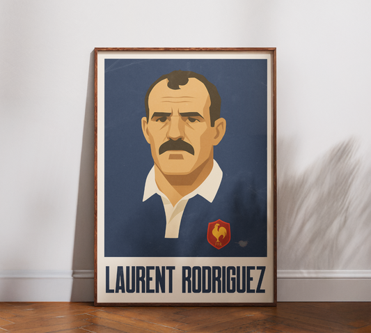 Affiche Rugby – Laurent Rodriguez – France