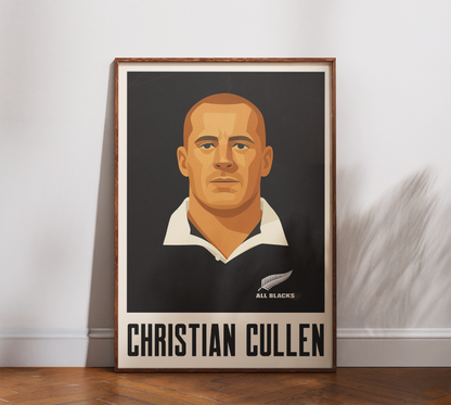 Affiche Rugby – Christian Cullen – New Zealand
