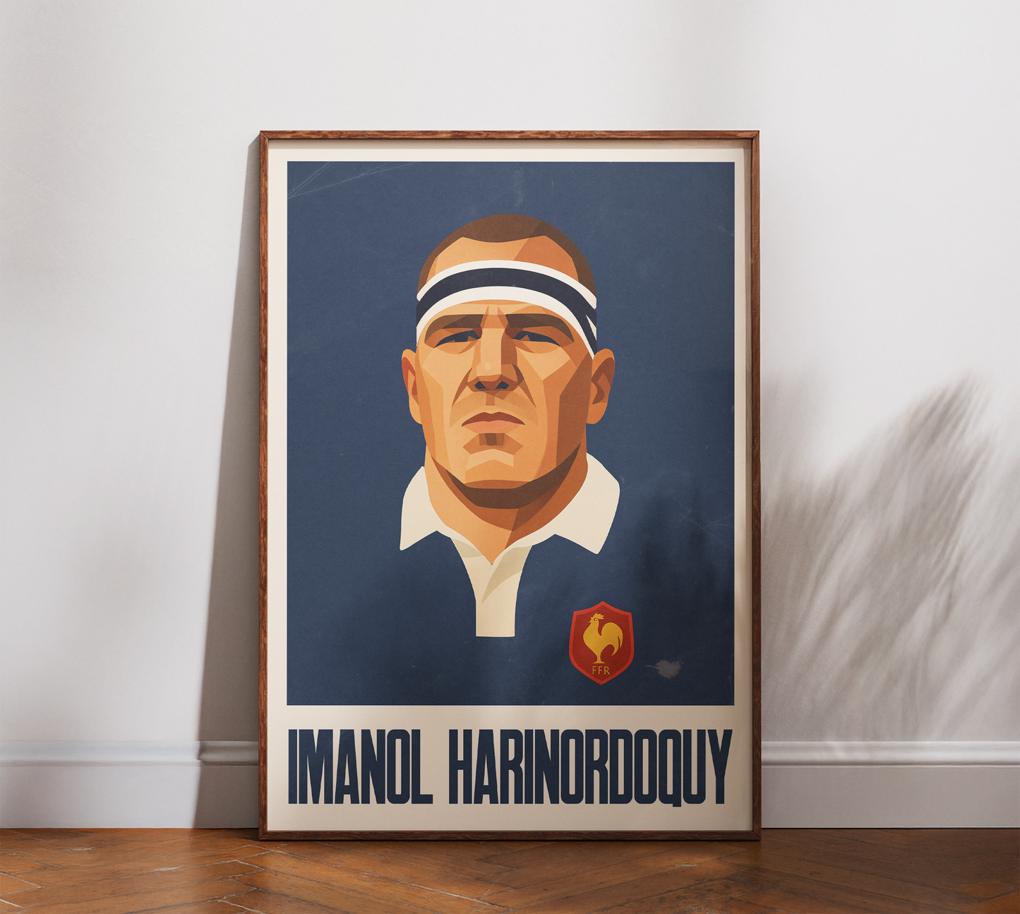 Affiche Rugby – Imanol Harinordoquy – France