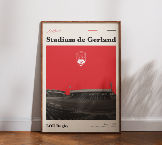 Affiche Rugby – LOU Rugby – Matmut Stadium