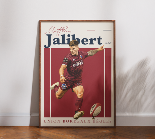 Affiche UBB – Matthieu Jalibert-Garçon bien vêtu