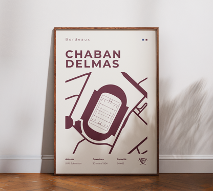 Affiche Rugby Stade Chaban Delmas – Bordeaux