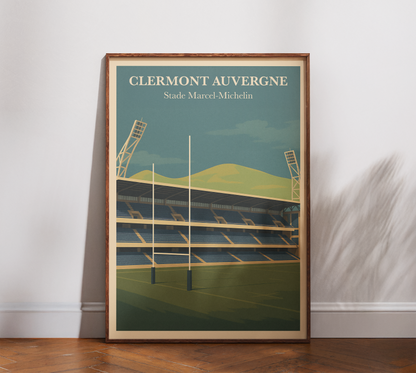 ASM Clermont – Stade Marcel-Michelin poster