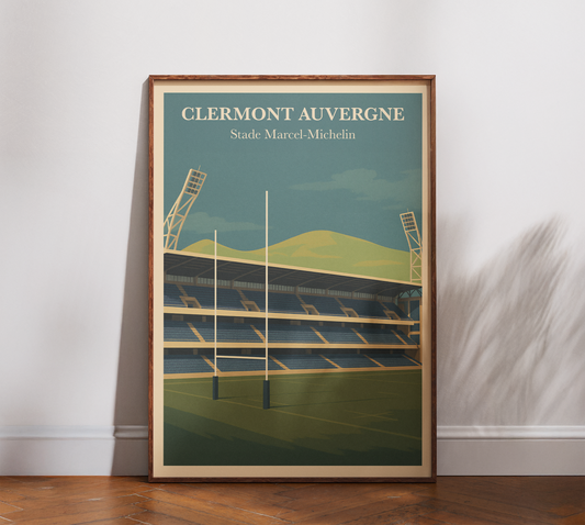 Affiche Rugby Clermont – Stade Marcel-Michelin