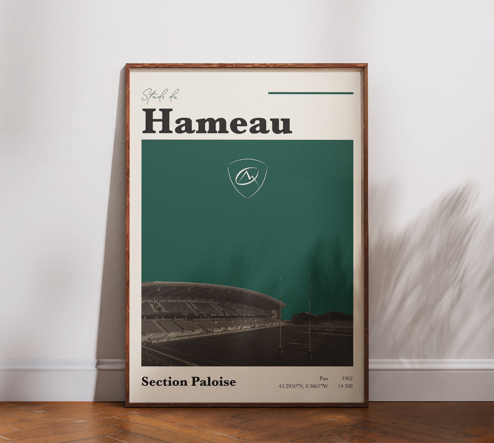 Affiche Section Paloise – Stade du Hameau-Garçon bien vêtu
