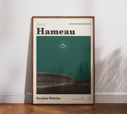 Affiche Section Paloise – Stade du Hameau-Garçon bien vêtu