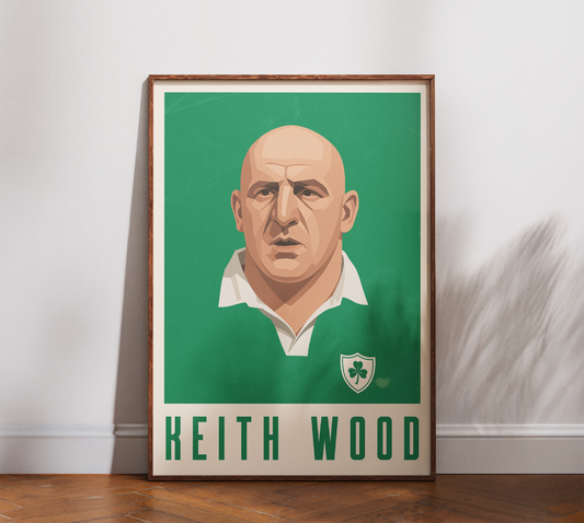 Affiche Rugby – Keith Wood – Ireland
