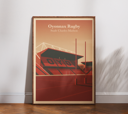 Affiche Oyonnax Rugby – Stade Charles-Mathon