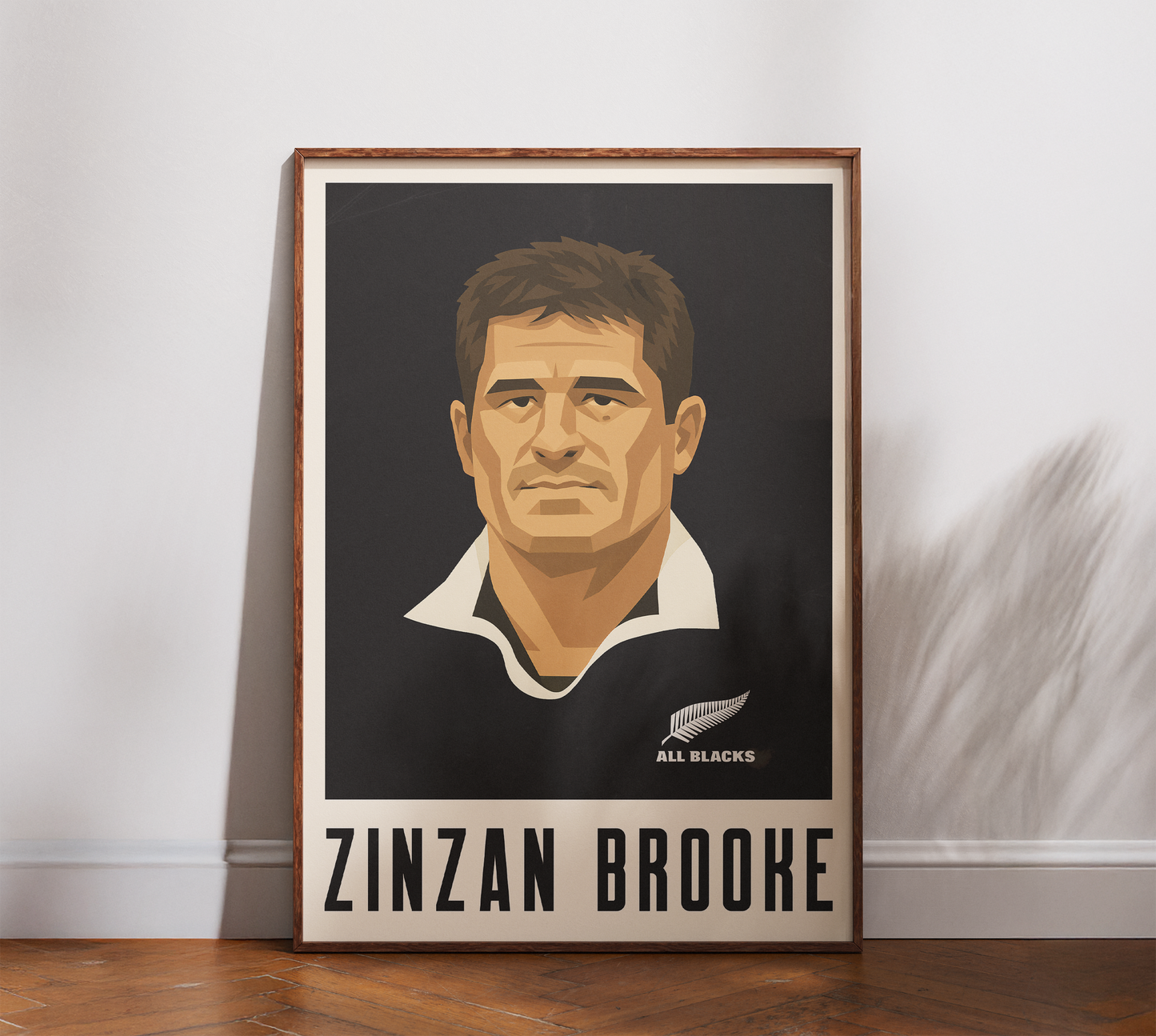 Affiche Rugby – Zinzan Brooke – New Zealand