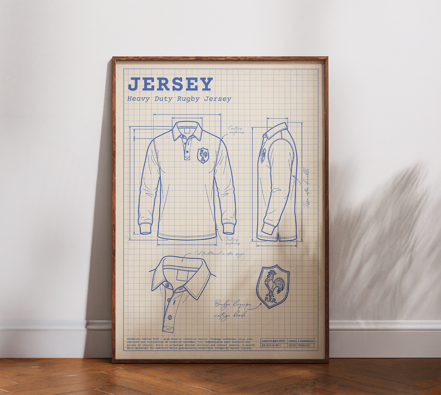 Affiche Rugby – Le Maillot – La Fiche Technique