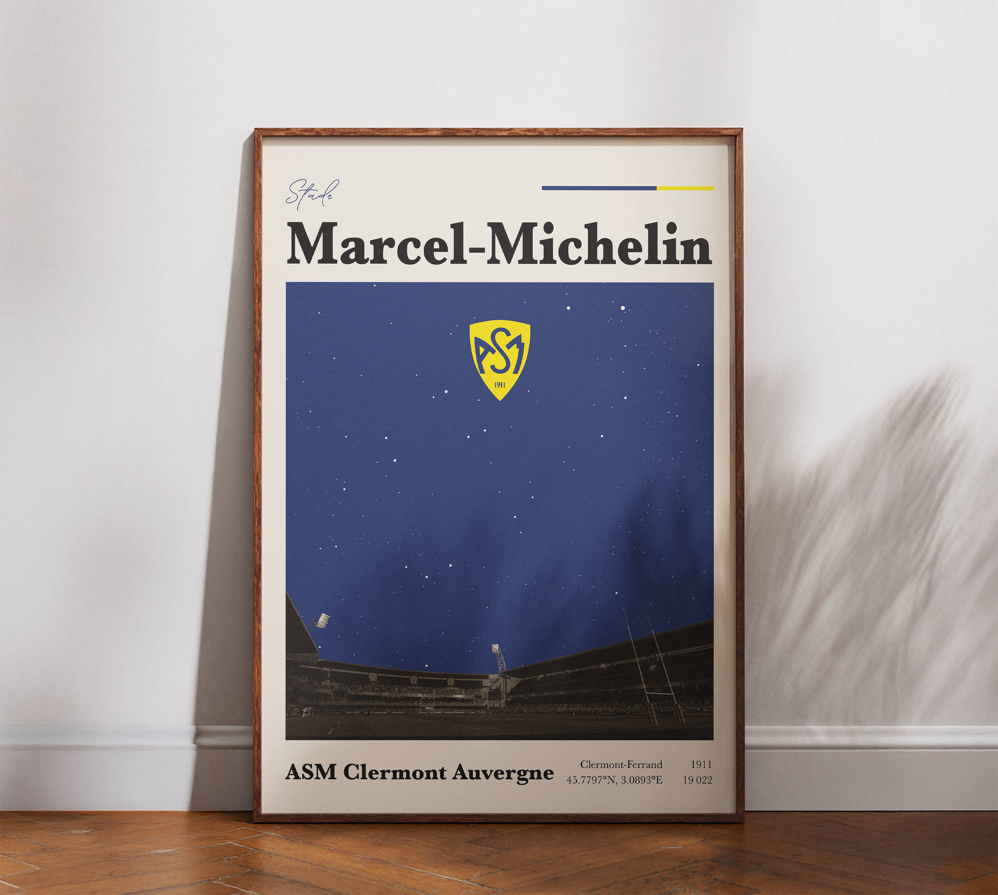Affiche ASM Clermont Auvergne – Stade Marcel-Michelin-Garçon bien vêtu
