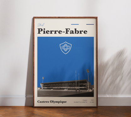 Affiche Rugby – Castres Olympique – Stade Pierre-Fabre