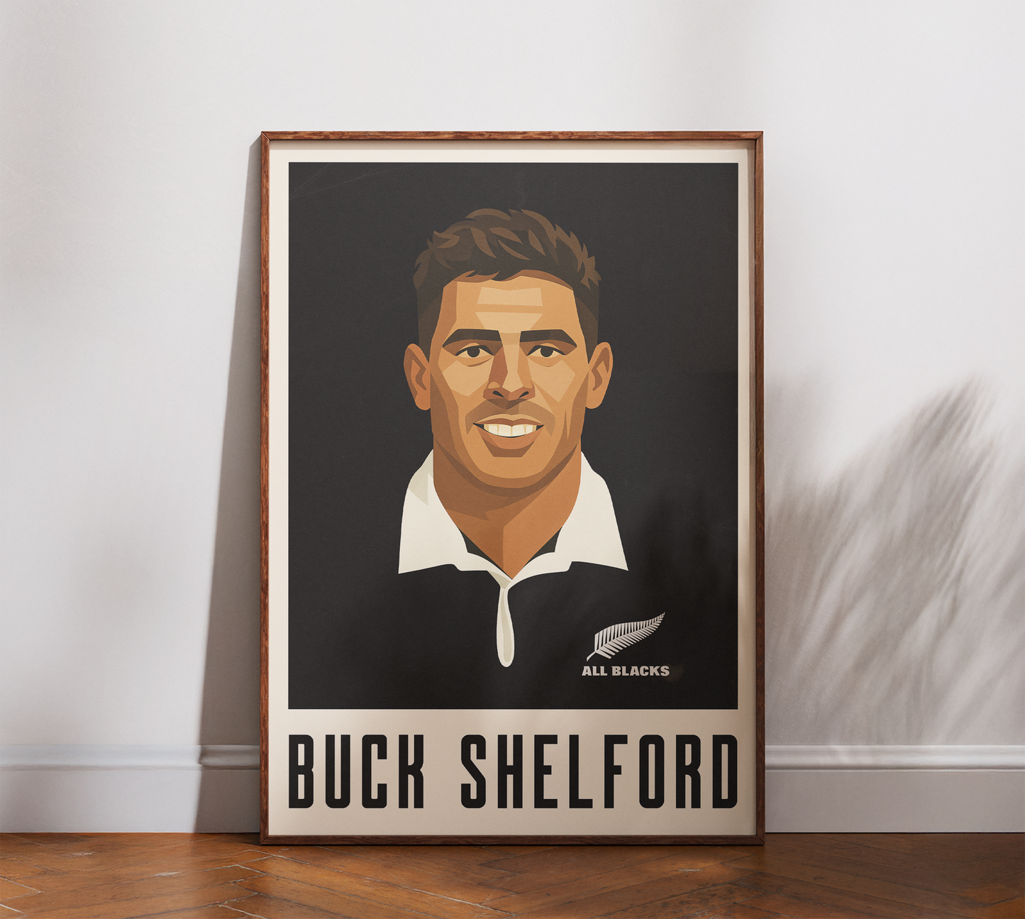 Affiche Rugby – Buck Shelford – New Zealand