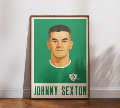 Affiche Rugby – Johnny Sexton – Ireland