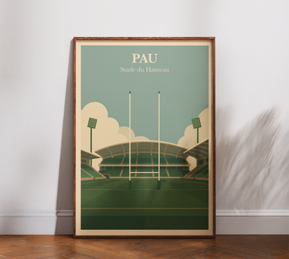 Affiche Rugby Pau – Stade du Hameau