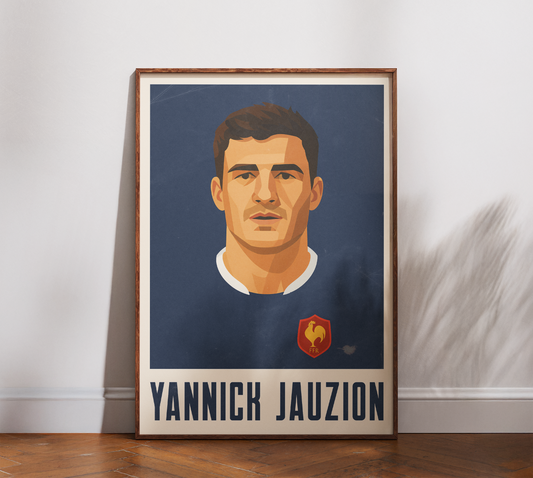 Affiche Rugby – Yannick Jauzion – France