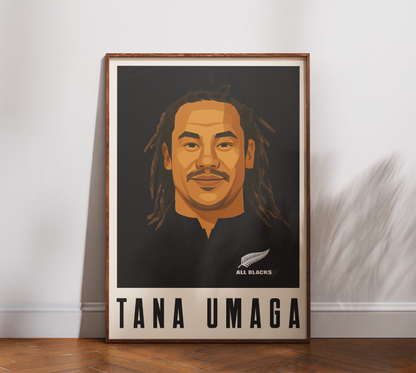 Affiche Rugby – Tana Umaga – New Zealand