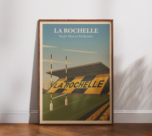 Affiche Rugby La Rochelle – Stade Marcel-Deflandre