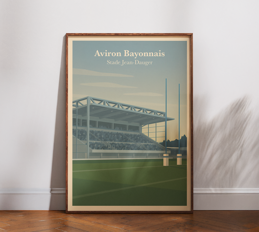 Affiche Aviron Bayonnais – Stade Jean-Dauger