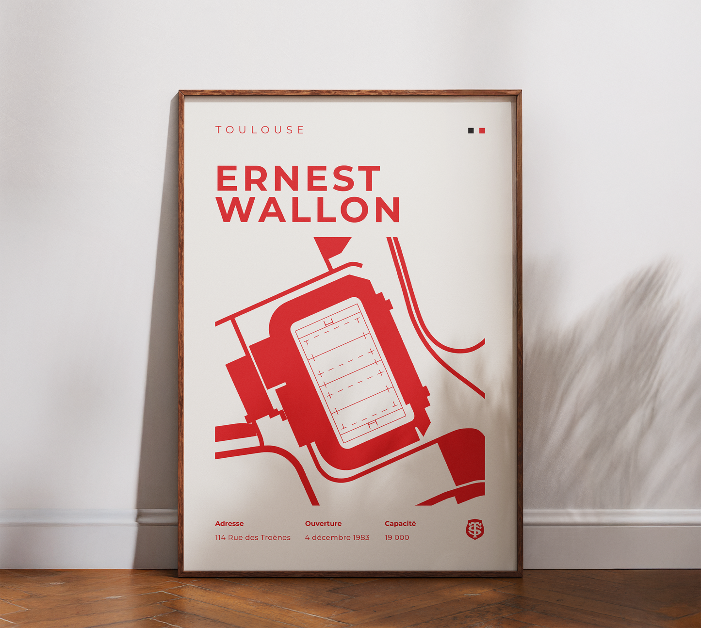 Affiche Rugby Stade Ernest Wallon – Toulouse