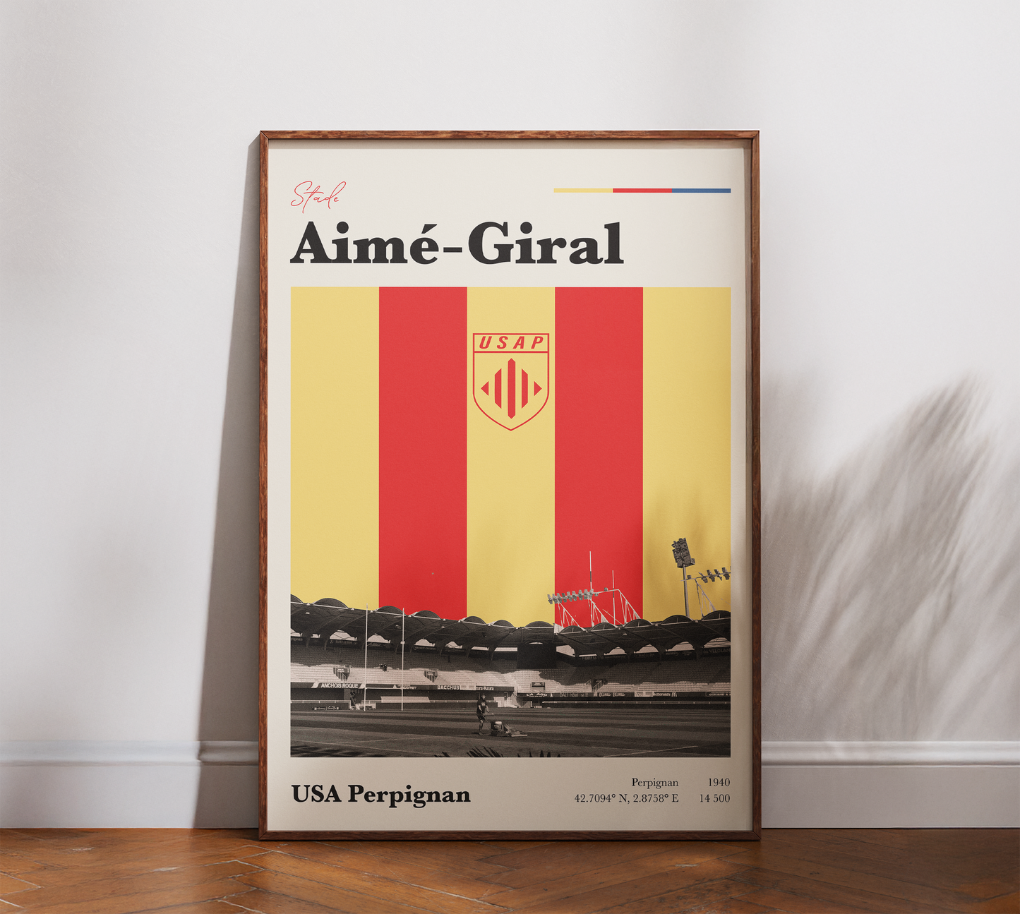 Affiche Rugby – USAP Perpignan – Stade Aimé-Giral