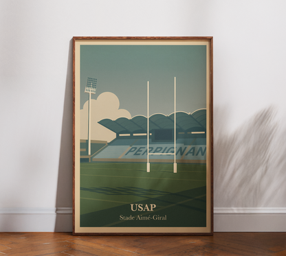 Affiche Perpignan (USAP) – Stade Aimé-Giral