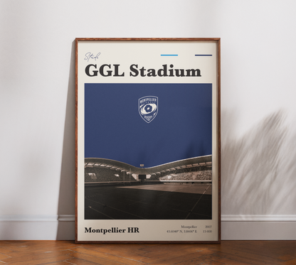 Affiche Rugby – Montpellier MHR – GGL Stadium