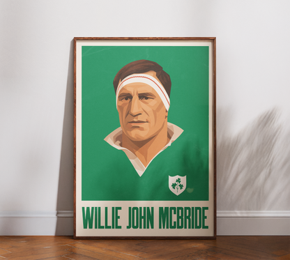 Affiche Rugby – Willie John McBride – Ireland