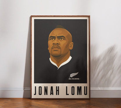 Affiche Rugby – Jonah Lomu – New Zealand