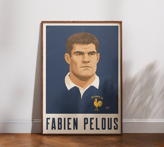 Affiche Rugby – Fabien Pelous – France