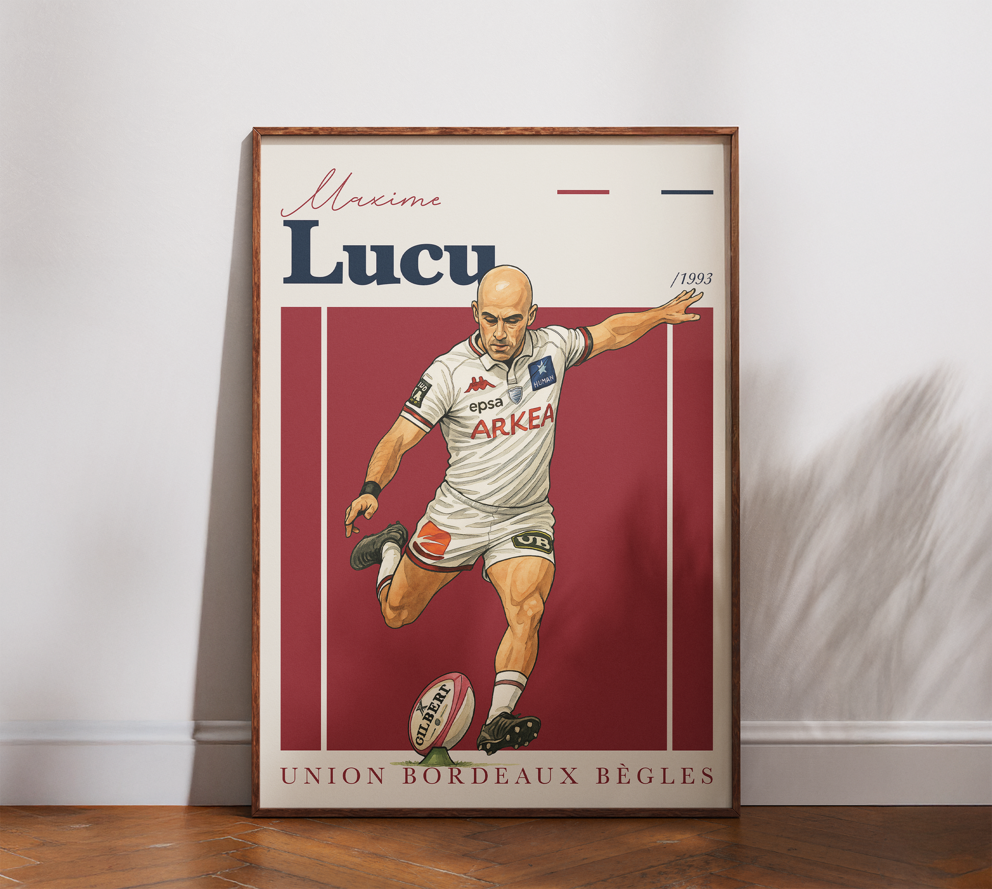 Affiche UBB – Maxime Lucu-Garçon bien vêtu