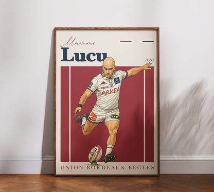 Affiche UBB – Maxime Lucu-Garçon bien vêtu
