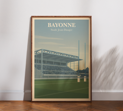 Affiche Rugby Bayonne – Stade Jean-Dauger