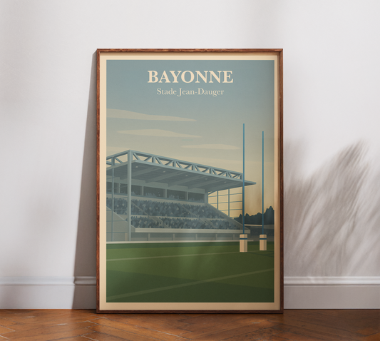 Affiche Rugby Bayonne – Stade Jean-Dauger
