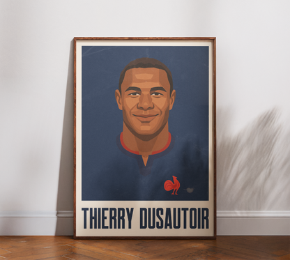 Affiche Rugby – Thierry Dusautoir – France
