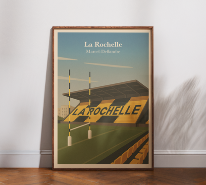 Affiche Rugby La Rochelle – Stade Marcel-Deflandre