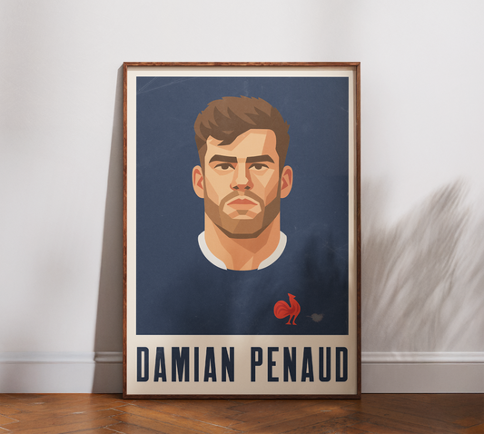 Affiche Rugby – Damian Penaud – France