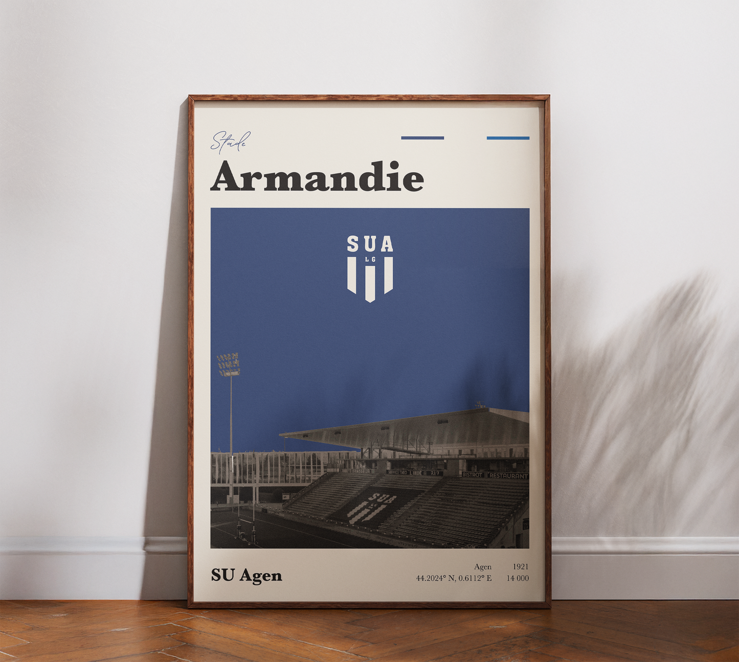 Affiche Rugby – SU Agen – Stade Armandie