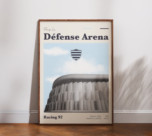 Affiche Racing 92 – Paris La Défense Arena-Garçon bien vêtu