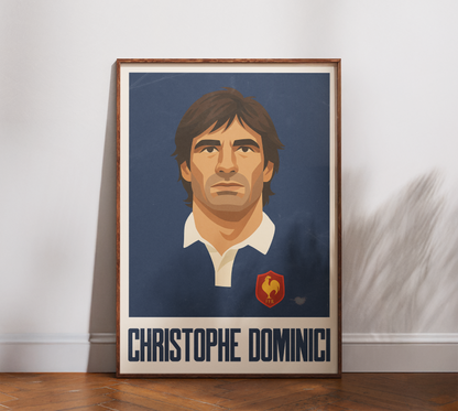Affiche Rugby – Christophe Dominici – France