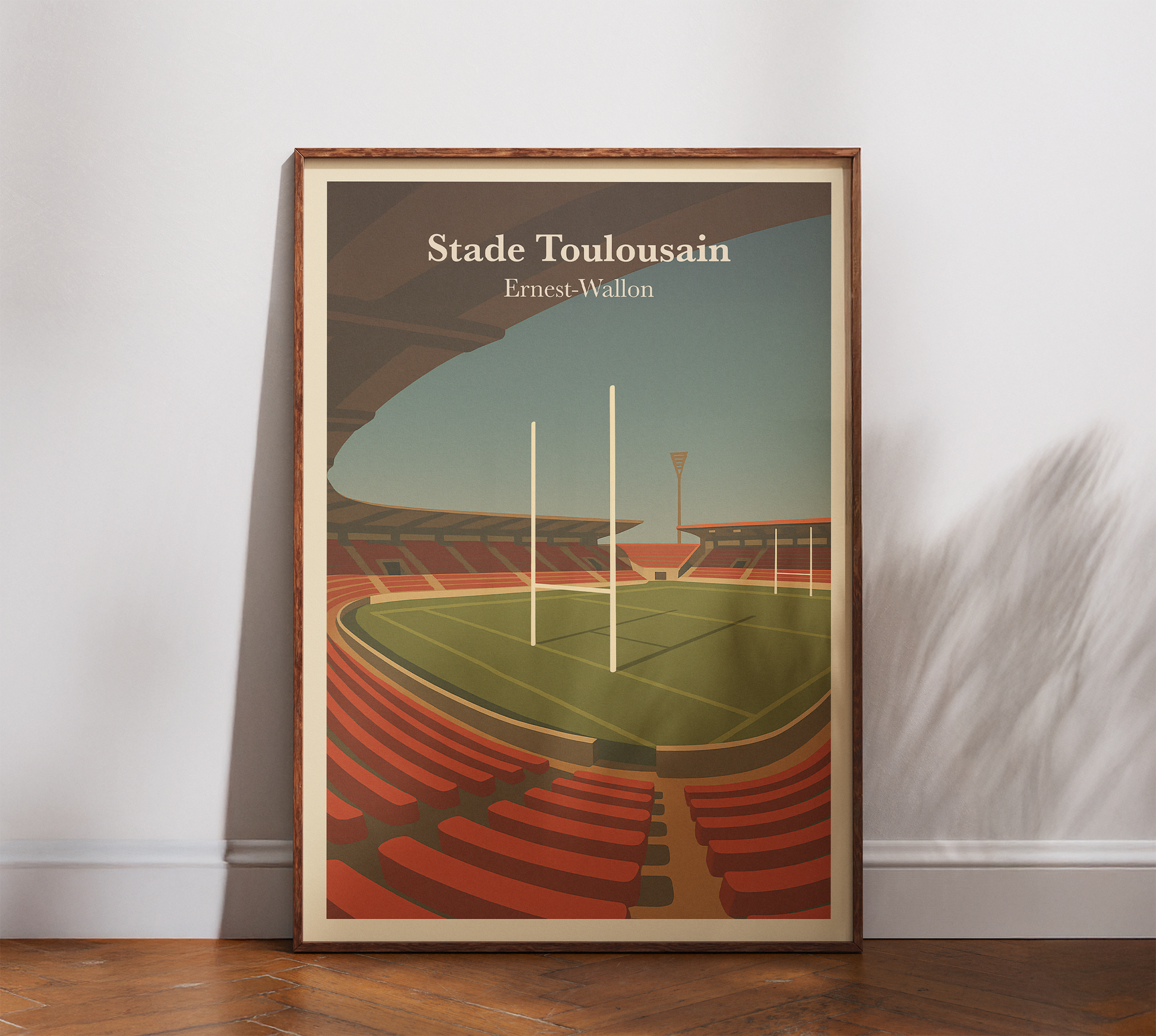 Affiche Stade Toulousain – Stade Ernest-Wallon-Garçon bien vêtu